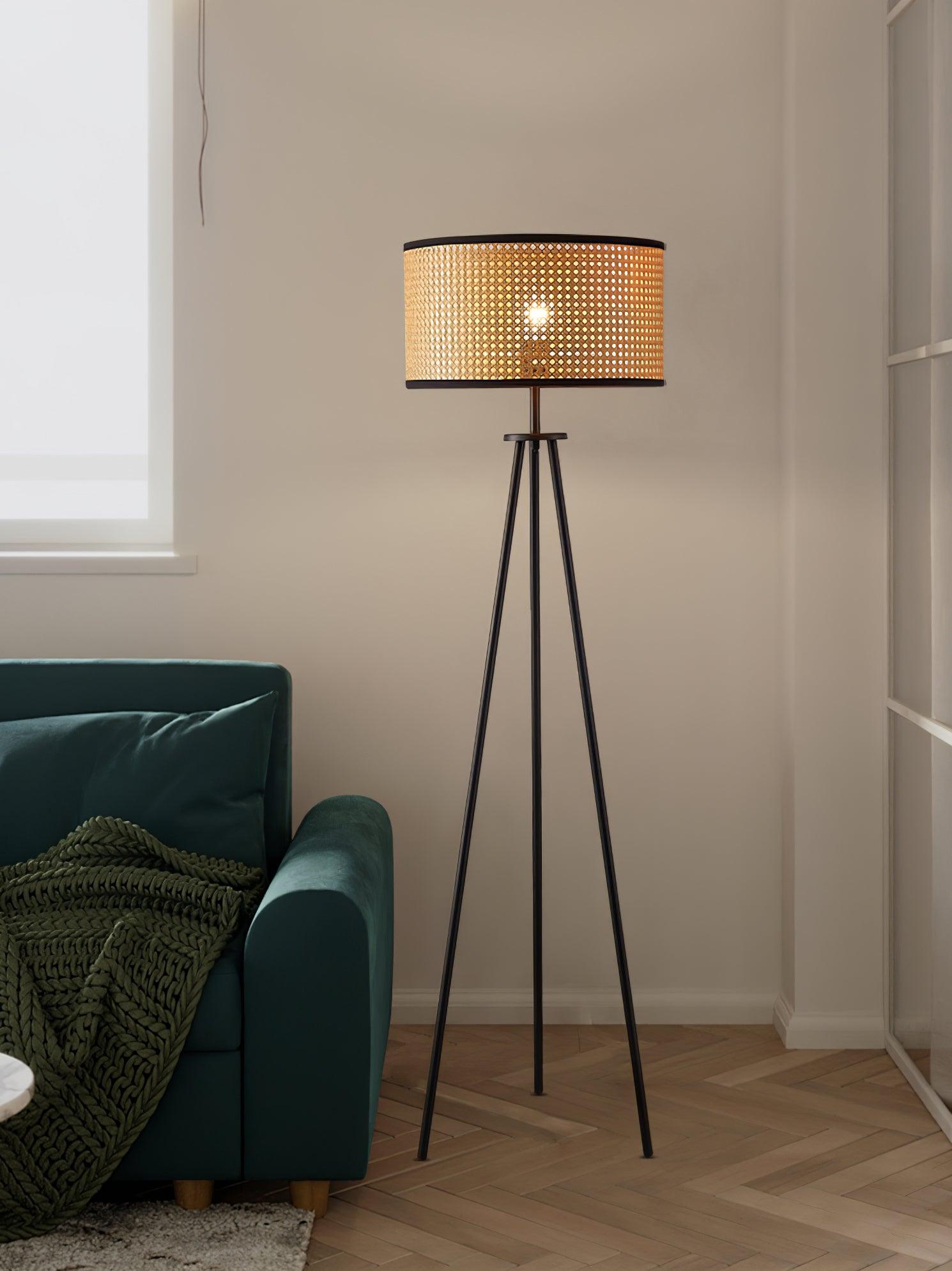 Trio Vintage Bamboo Floor Lamp - Letslighting