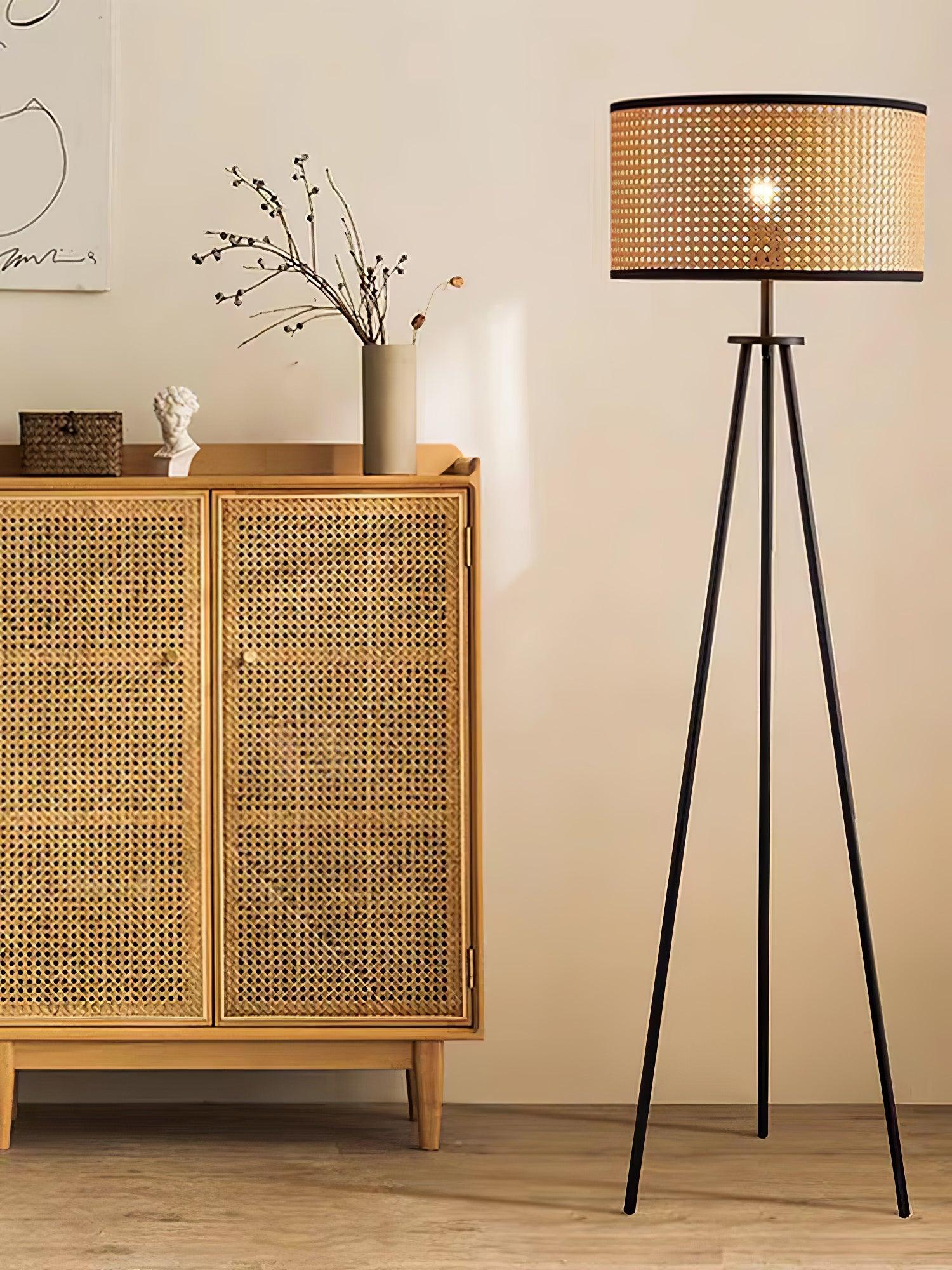 Trio Vintage Bamboo Floor Lamp - Letslighting