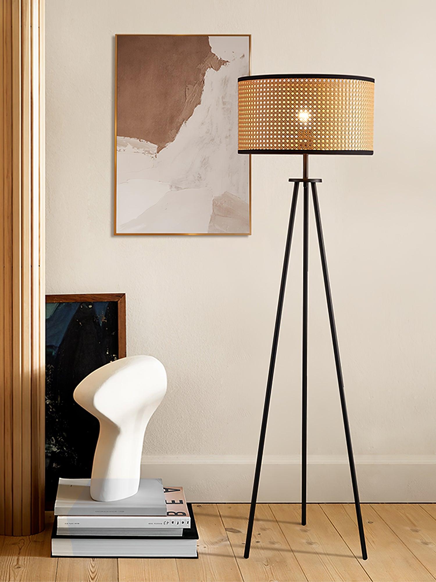 Trio Vintage Bamboo Floor Lamp - Letslighting