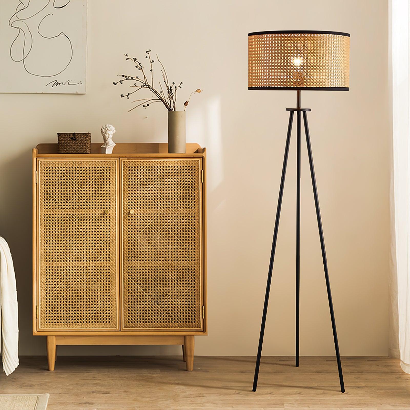 Trio Vintage Bamboo Floor Lamp - Letslighting