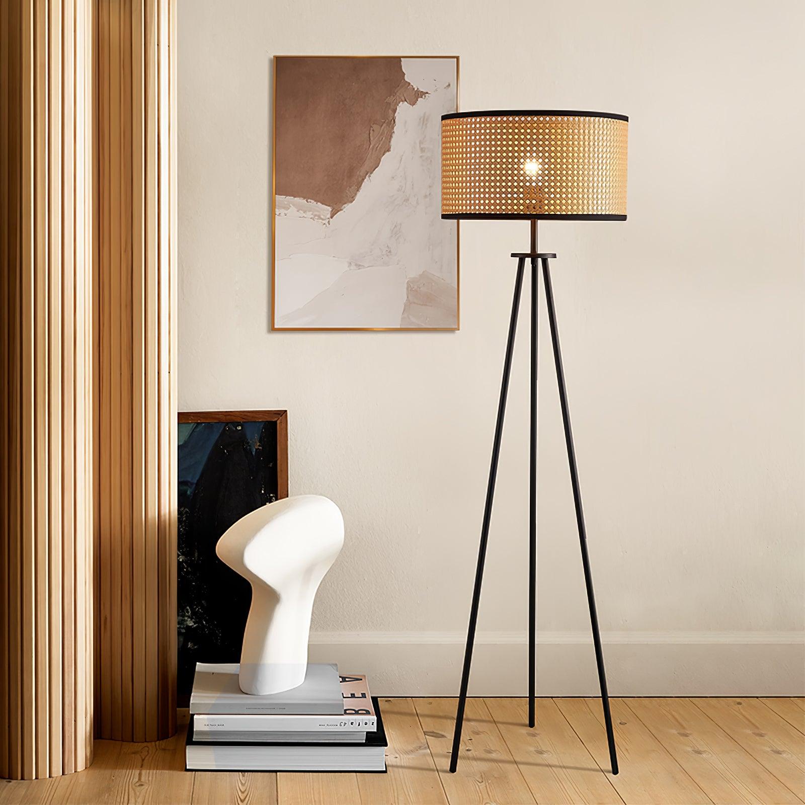 Trio Vintage Bamboo Floor Lamp - Letslighting