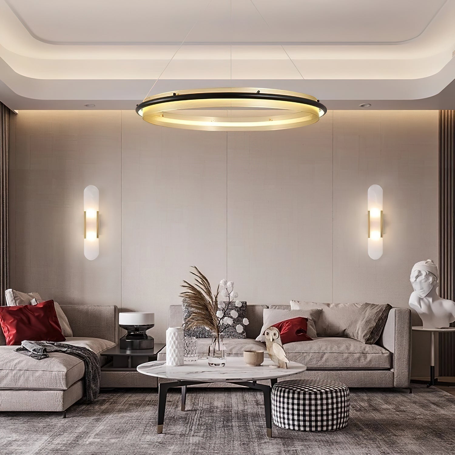 Himinuvyo Modern Minimalist LED Acrylic Chandelier - Letslighting