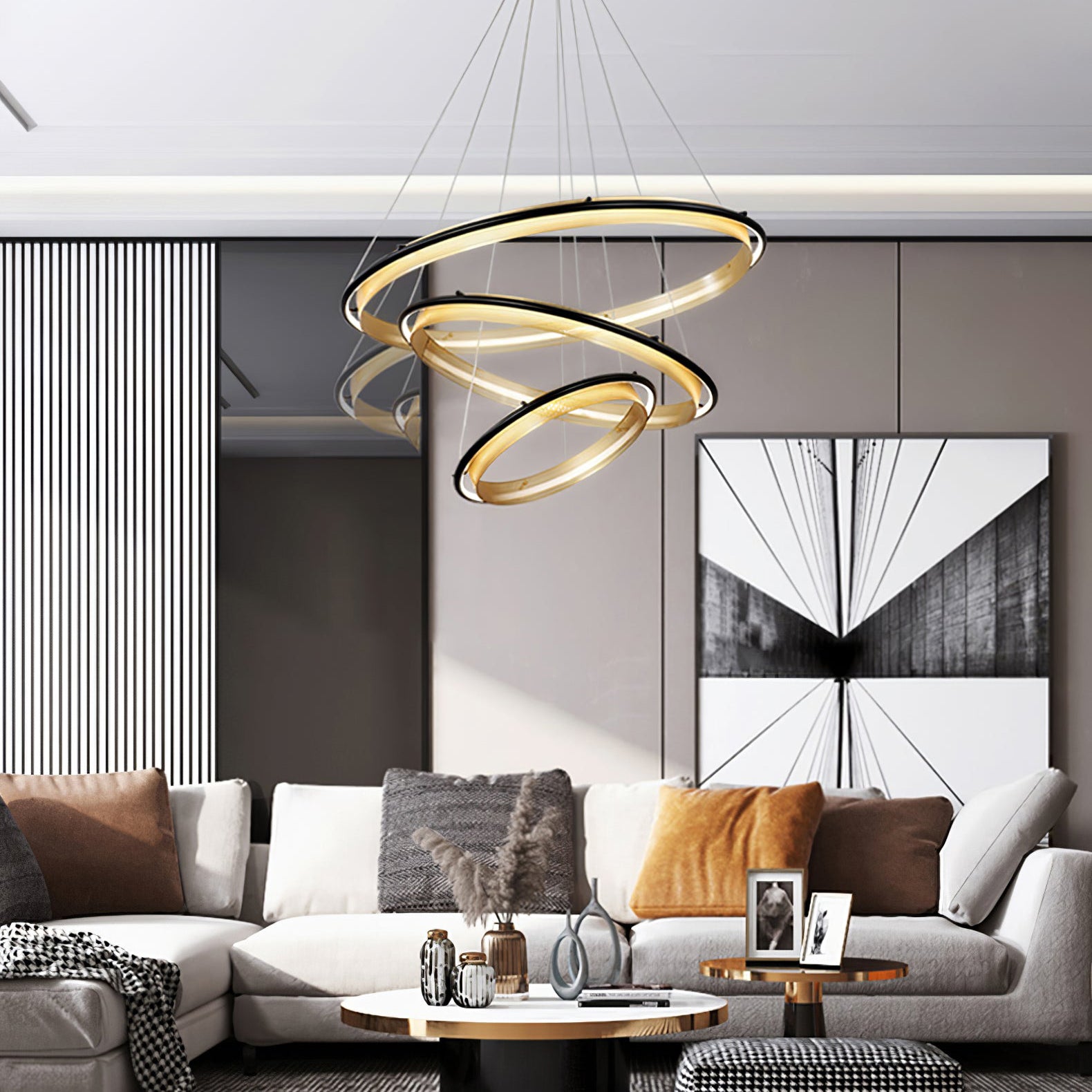 Himinuvyo Modern Minimalist LED Acrylic Chandelier - Letslighting