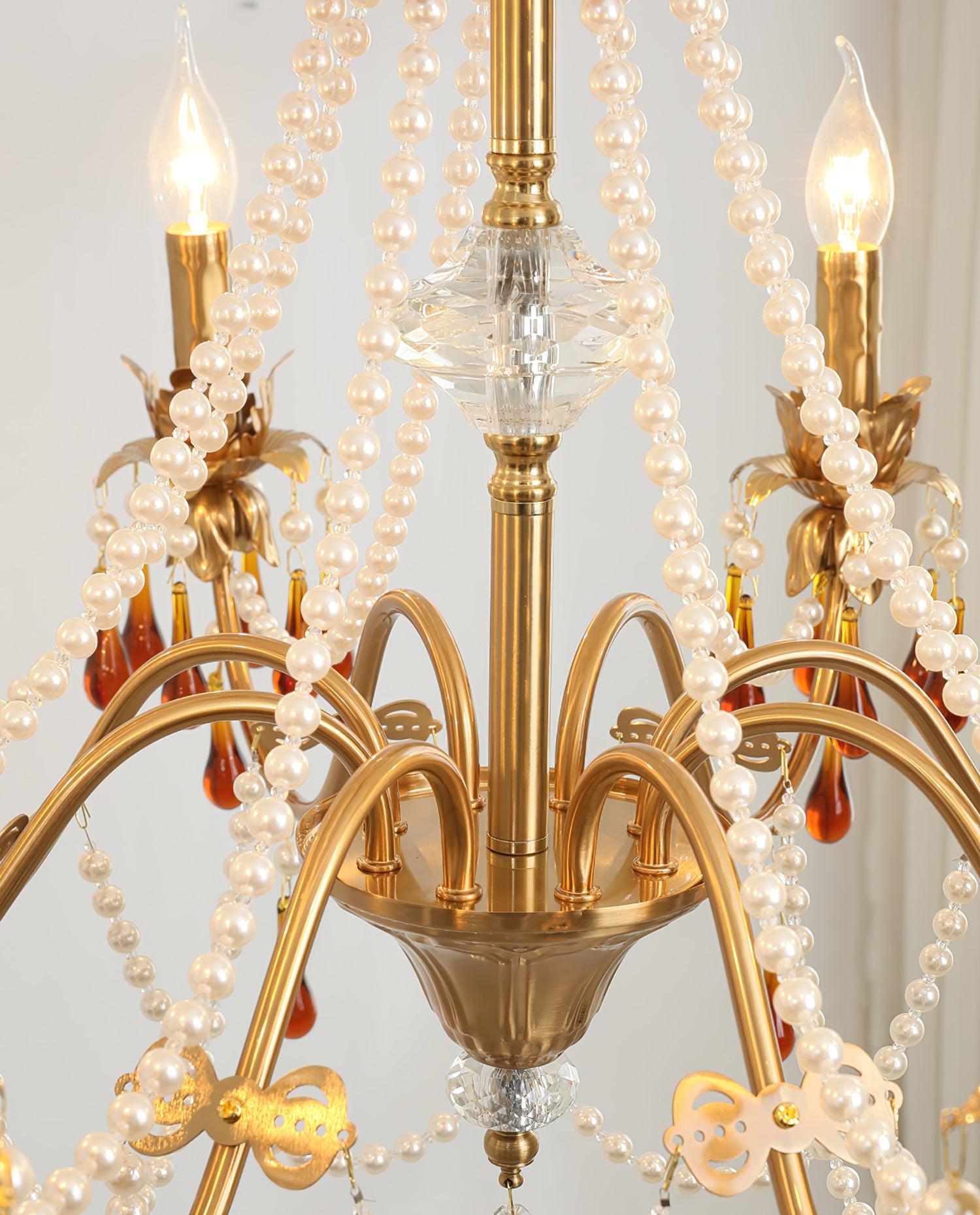 Ormirara Postmodern Luxury Amber Crystal Chandelier - Letslighting