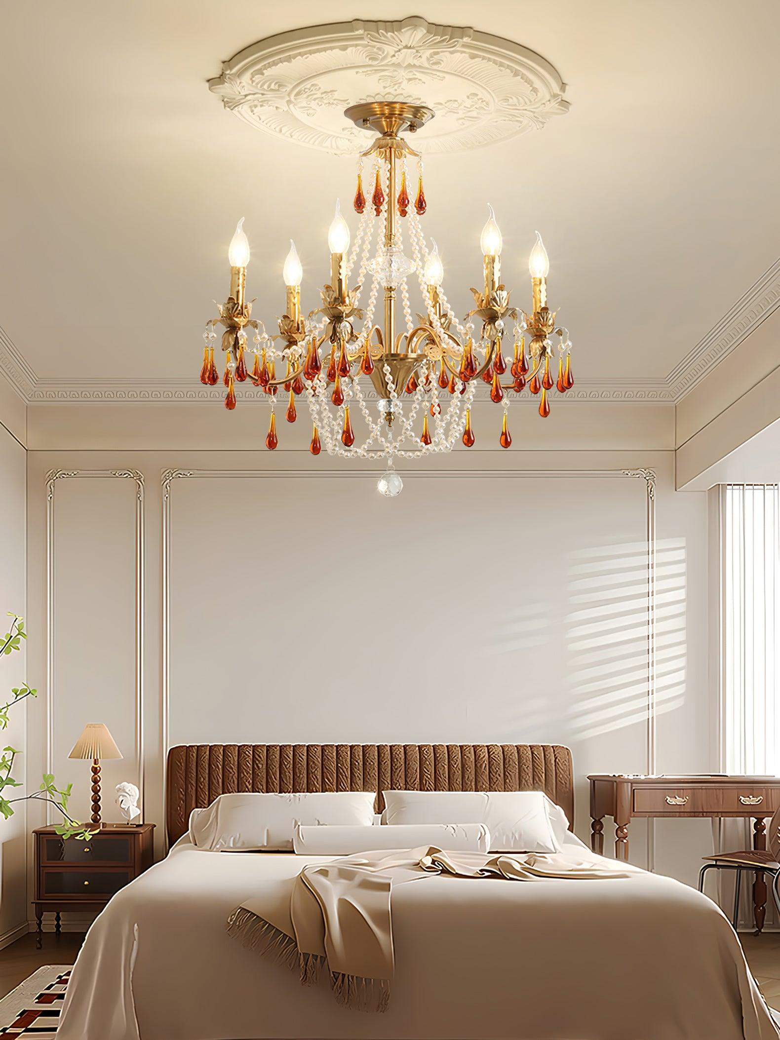 Ormirara Postmodern Luxury Amber Crystal Chandelier - Letslighting