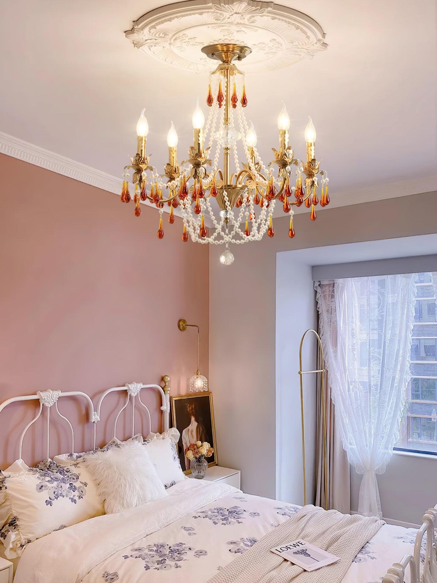 Ormirara Postmodern Luxury Amber Crystal Chandelier - Letslighting