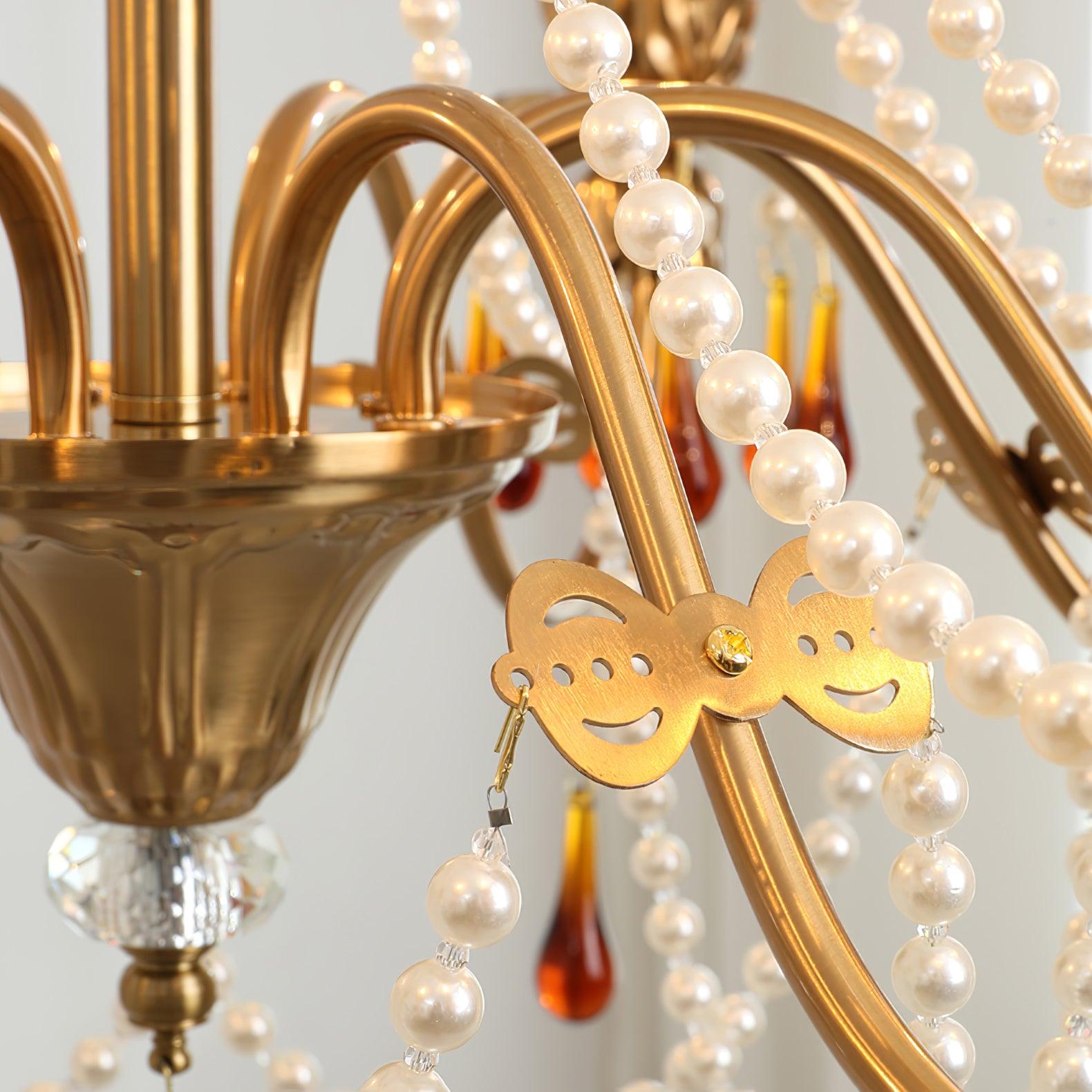 Ormirara Postmodern Luxury Amber Crystal Chandelier - Letslighting