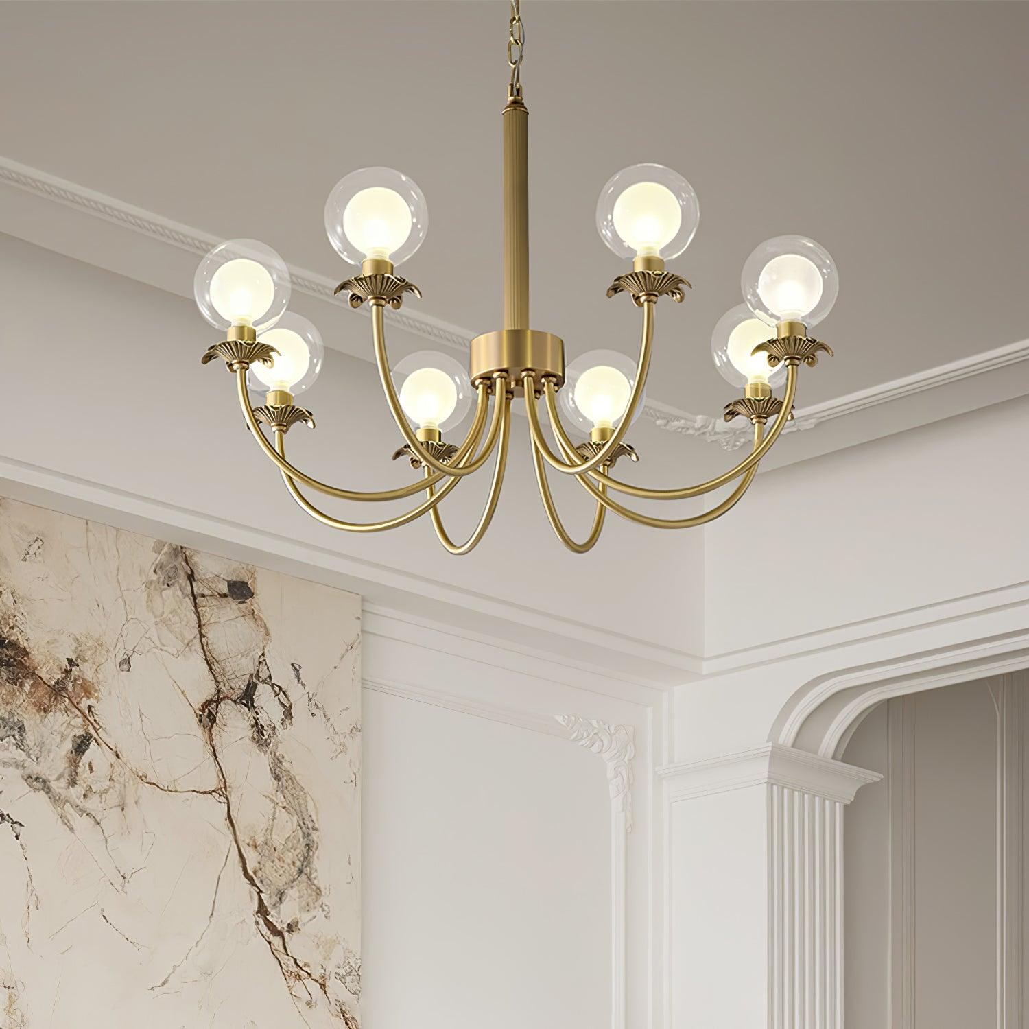 Crown Classic Glass Chandelier - Letslighting
