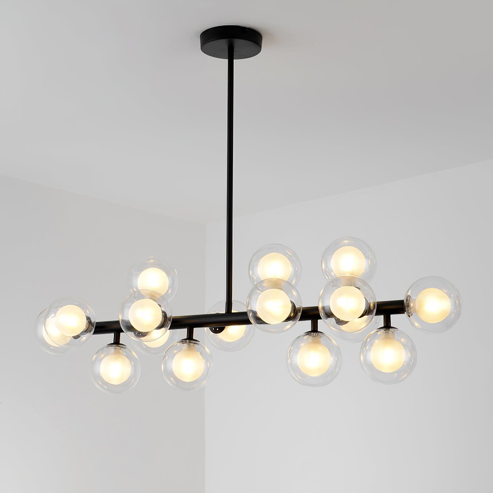 Lustra Chandelier Glass and Minimalist - Letslighting