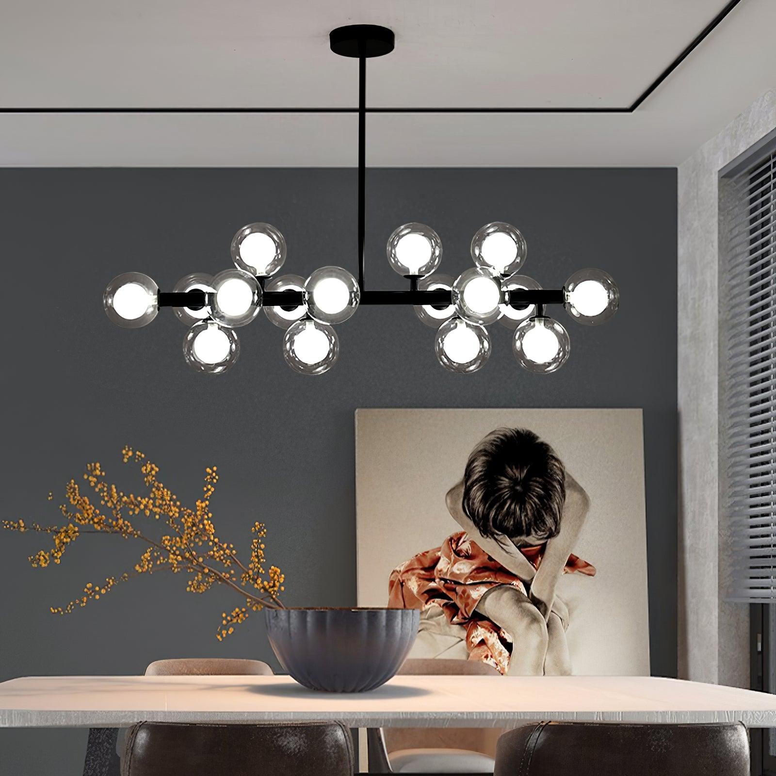Lustra Chandelier Glass and Minimalist - Letslighting