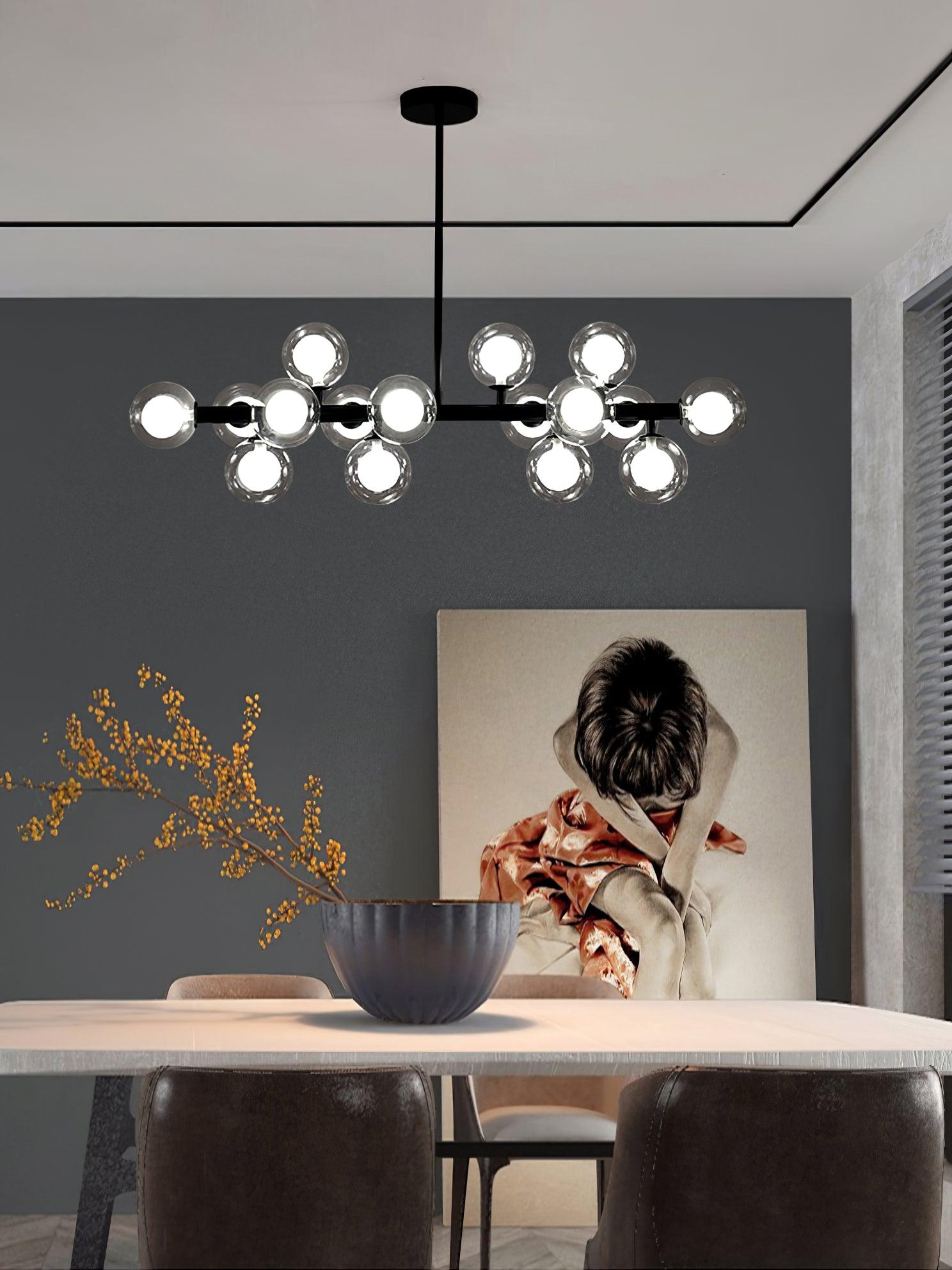 Lustra Chandelier Glass and Minimalist - Letslighting