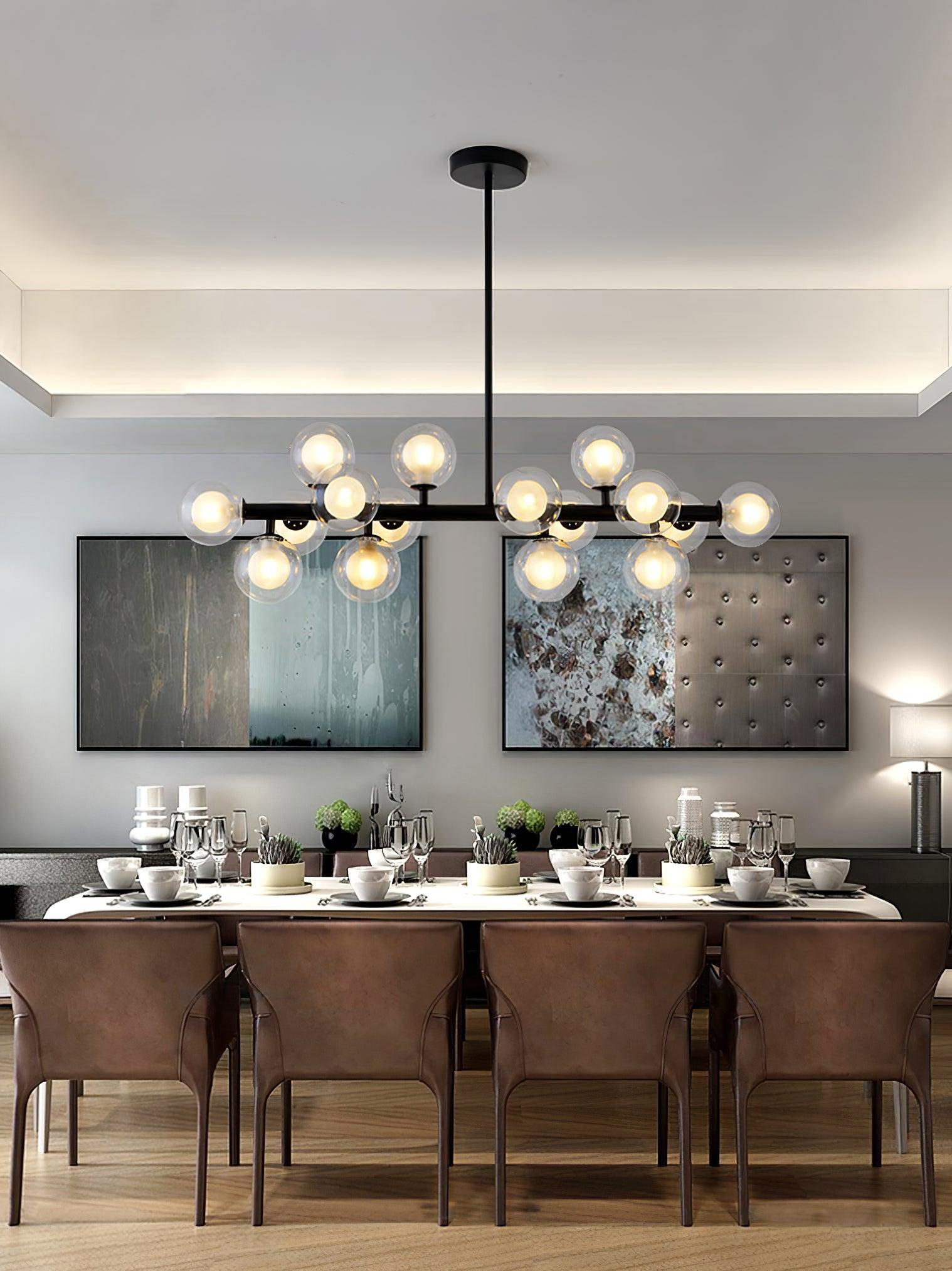 Lustra Chandelier Glass and Minimalist - Letslighting