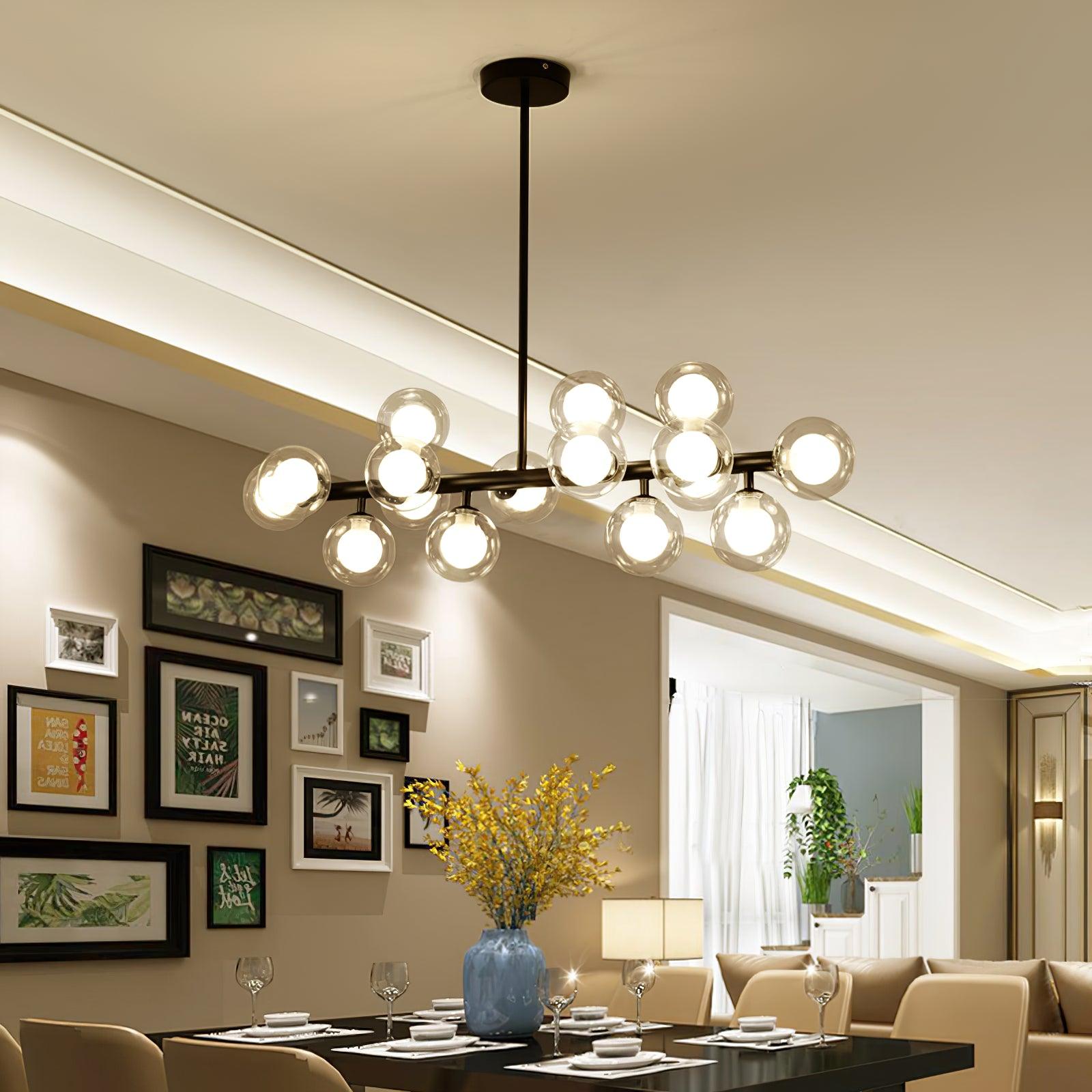 Lustra Chandelier Glass and Minimalist - Letslighting