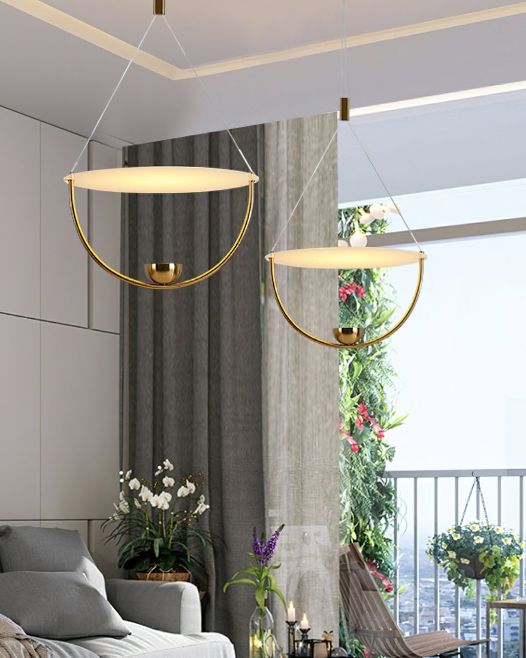 Vecaros Modern Minimalist Disc Pendant Lamp - Letslighting