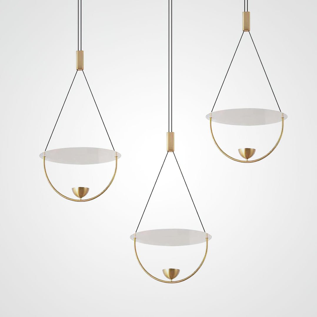 Vecaros Modern Minimalist Disc Pendant Lamp - Letslighting