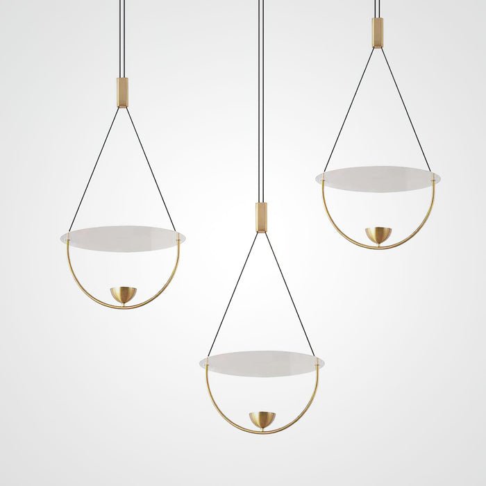 Vecaros Modern Minimalist Disc Pendant Lamp - Letslighting