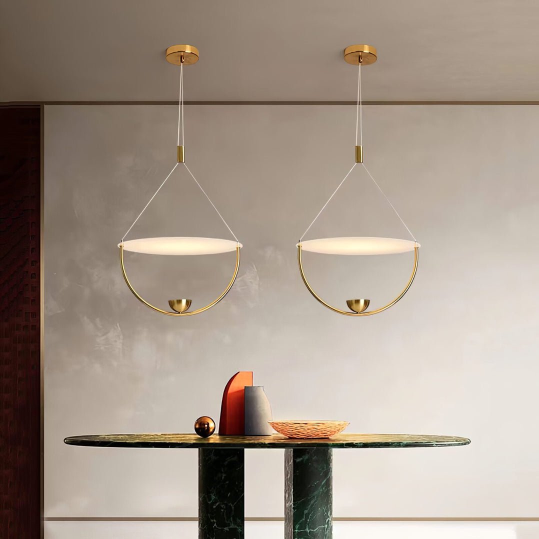 Vecaros Modern Minimalist Disc Pendant Lamp - Letslighting
