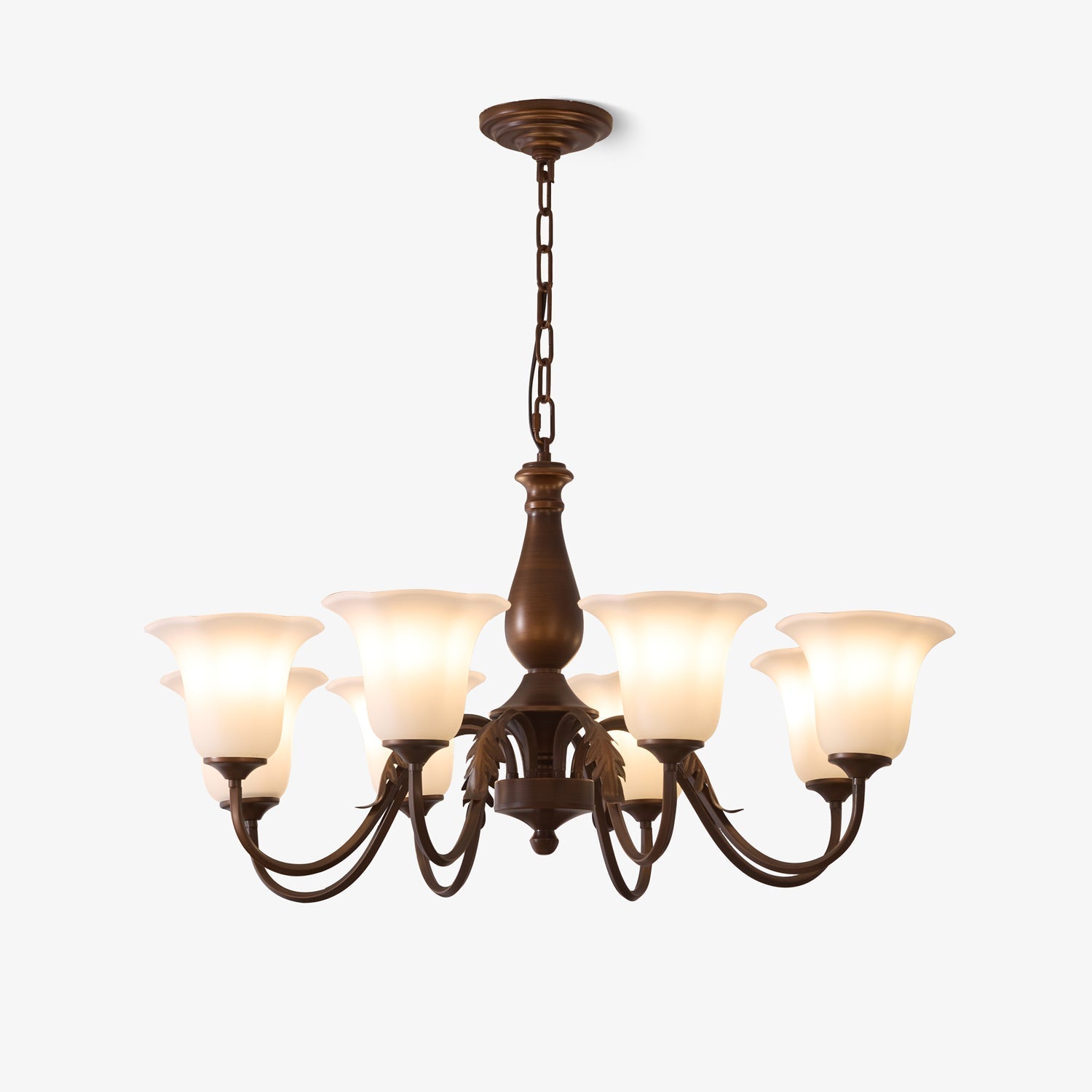 Uveleth Traditional Elegance Glass Chandelier - Letslighting
