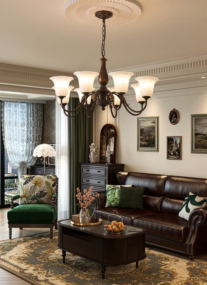 Uveleth Traditional Elegance Glass Chandelier - Letslighting