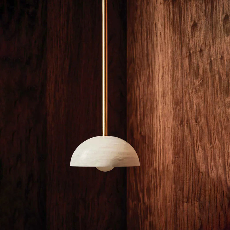 Aurelia Modern Minimalist Elegance Brass Glass Pendant Lamp - Letslighting