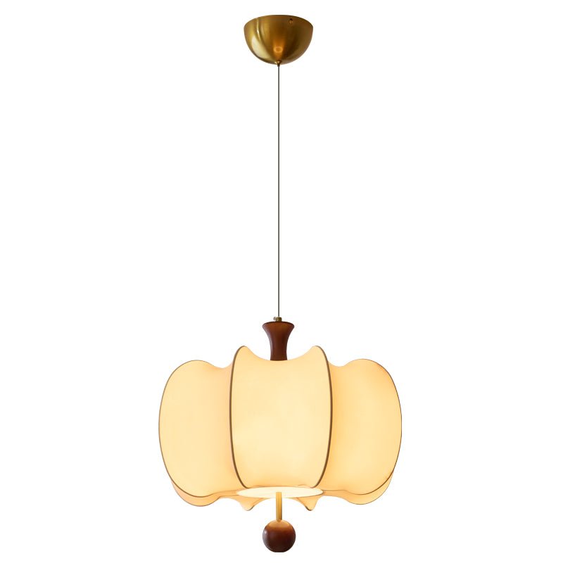 Calithra Fabric Wood Pendant Light - Letslighting