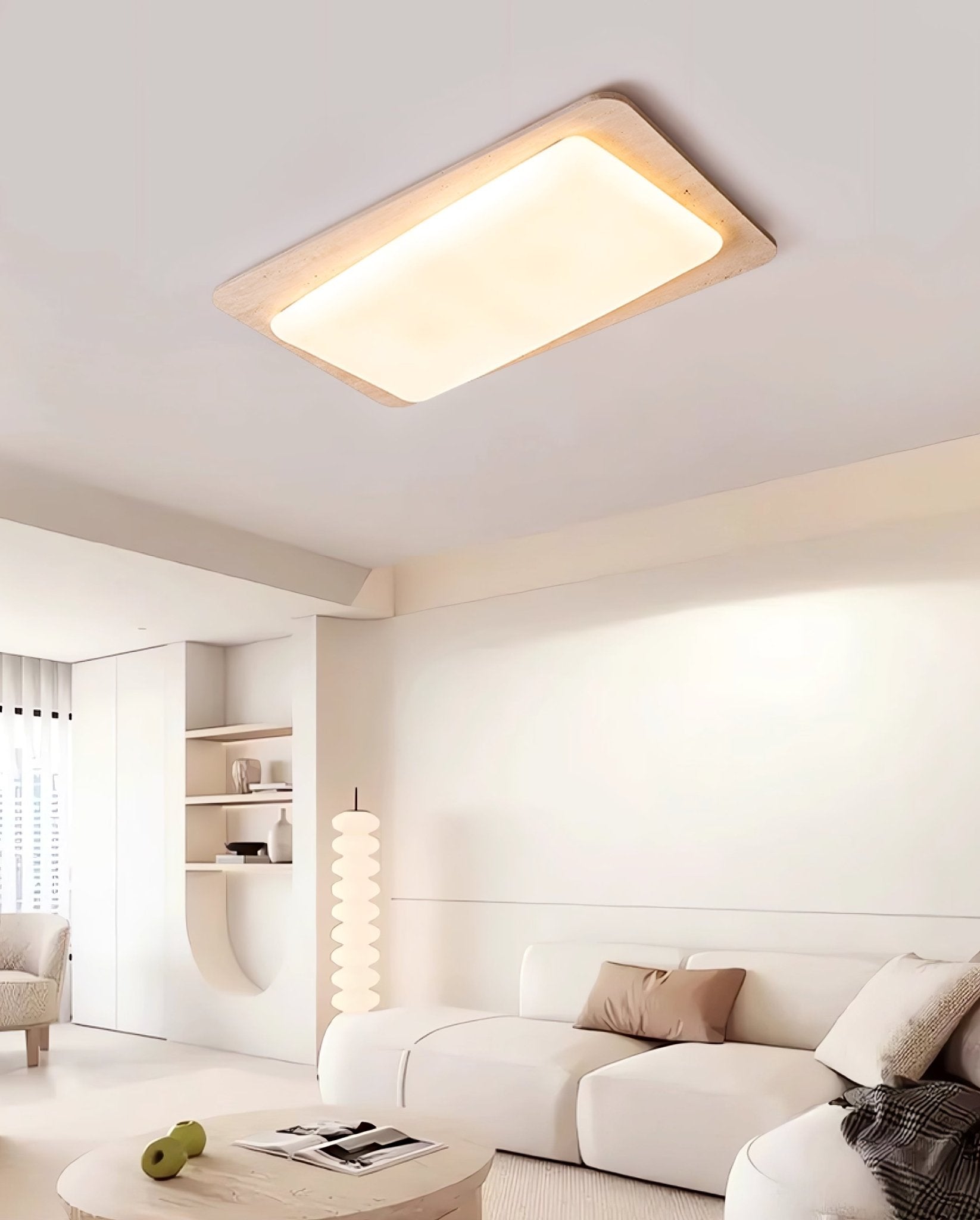 Aurilith Travertine Ceiling Light - Letslighting