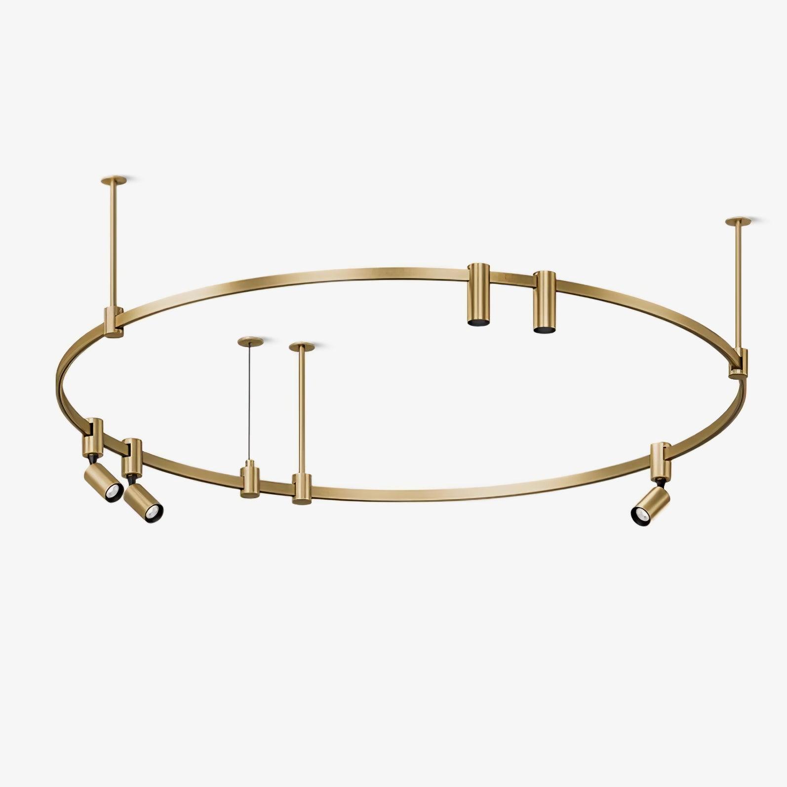Ivrinir Ringed Brass Pendant Lamp - Letslighting