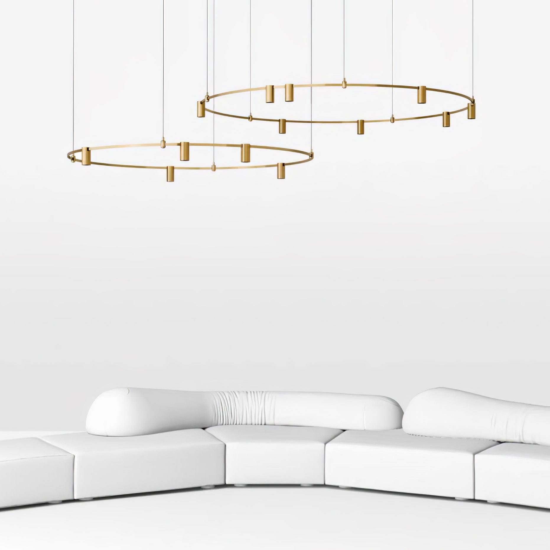 Ivrinir Ringed Brass Pendant Lamp - Letslighting