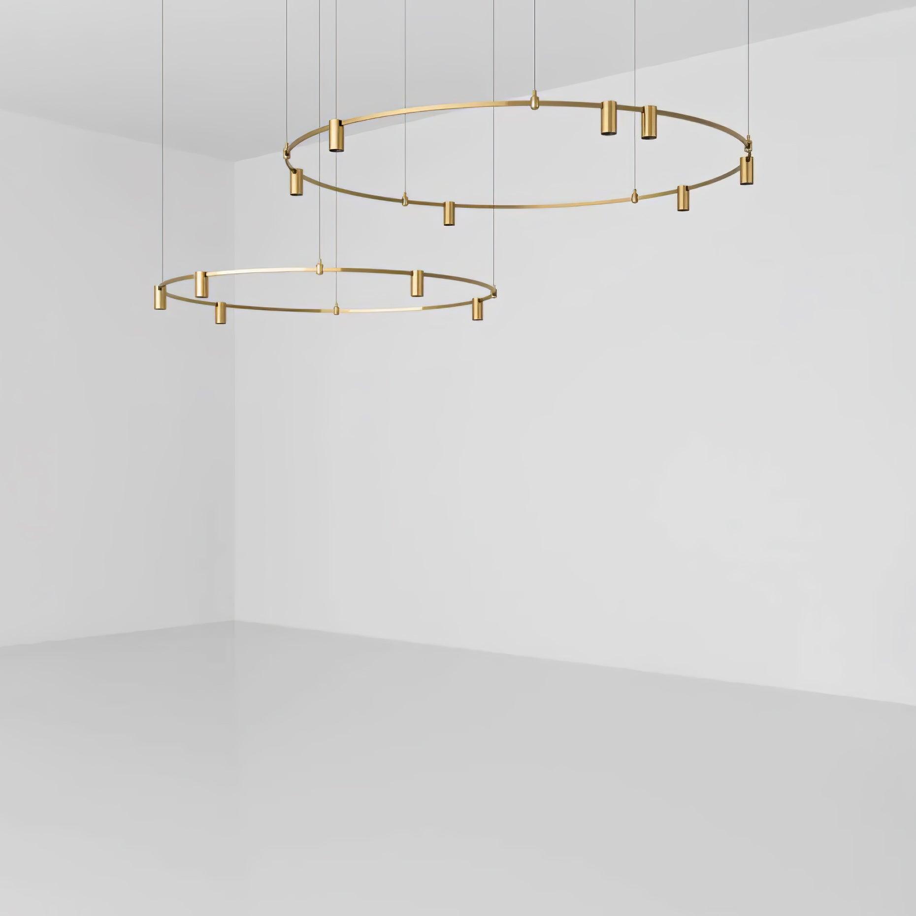 Ivrinir Ringed Brass Pendant Lamp - Letslighting