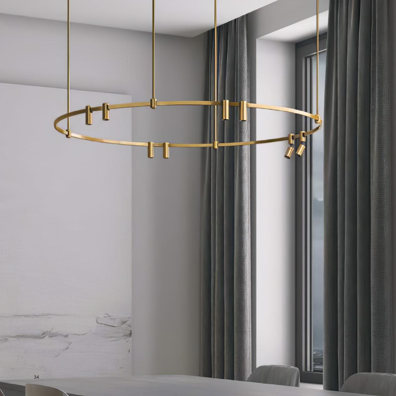 Ivrinir Ringed Brass Pendant Lamp - Letslighting