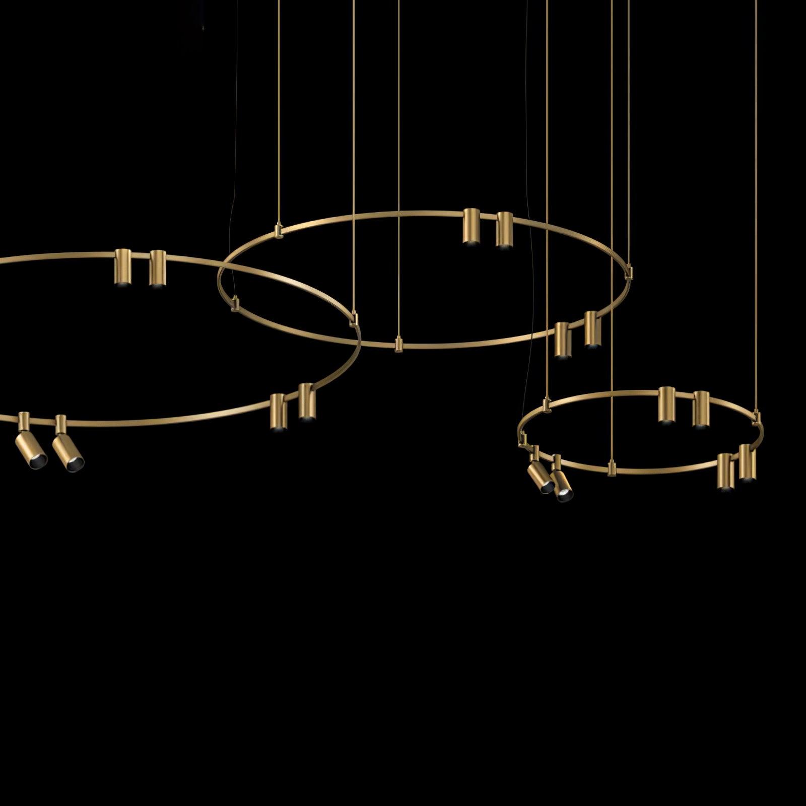 Ivrinir Ringed Brass Pendant Lamp - Letslighting