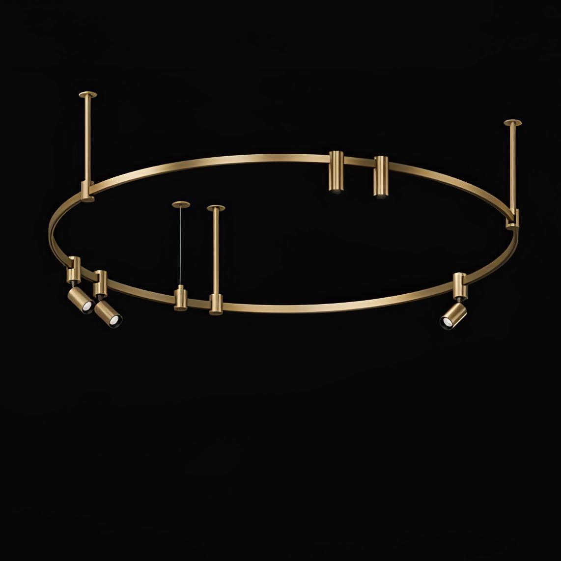 Ivrinir Ringed Brass Pendant Lamp - Letslighting
