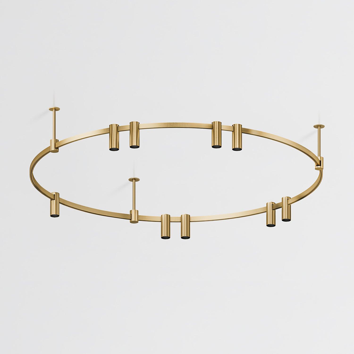 Ivrinir Ringed Brass Pendant Lamp - Letslighting