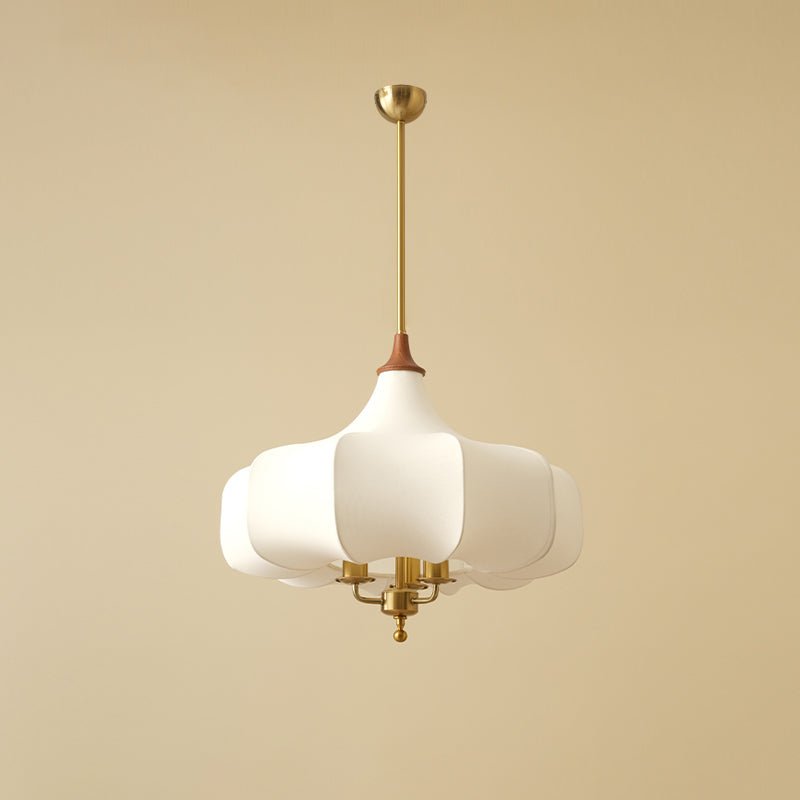 Fioren Fabric & Wood Pendant Light - Letslighting
