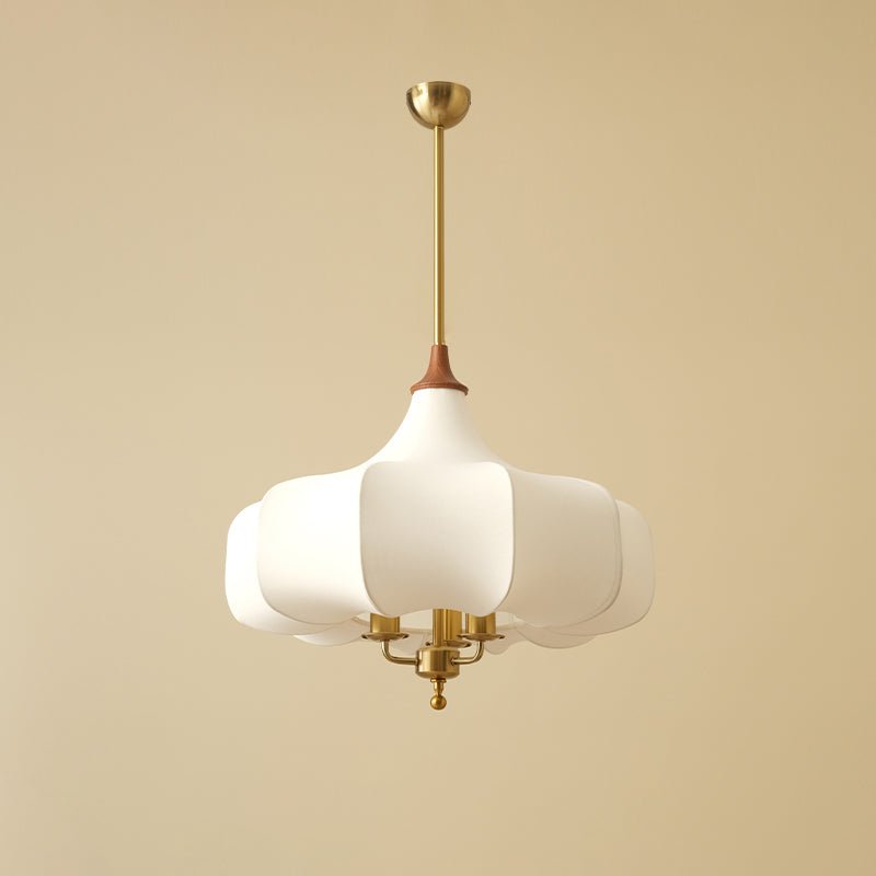 Fioren Fabric & Wood Pendant Light - Letslighting