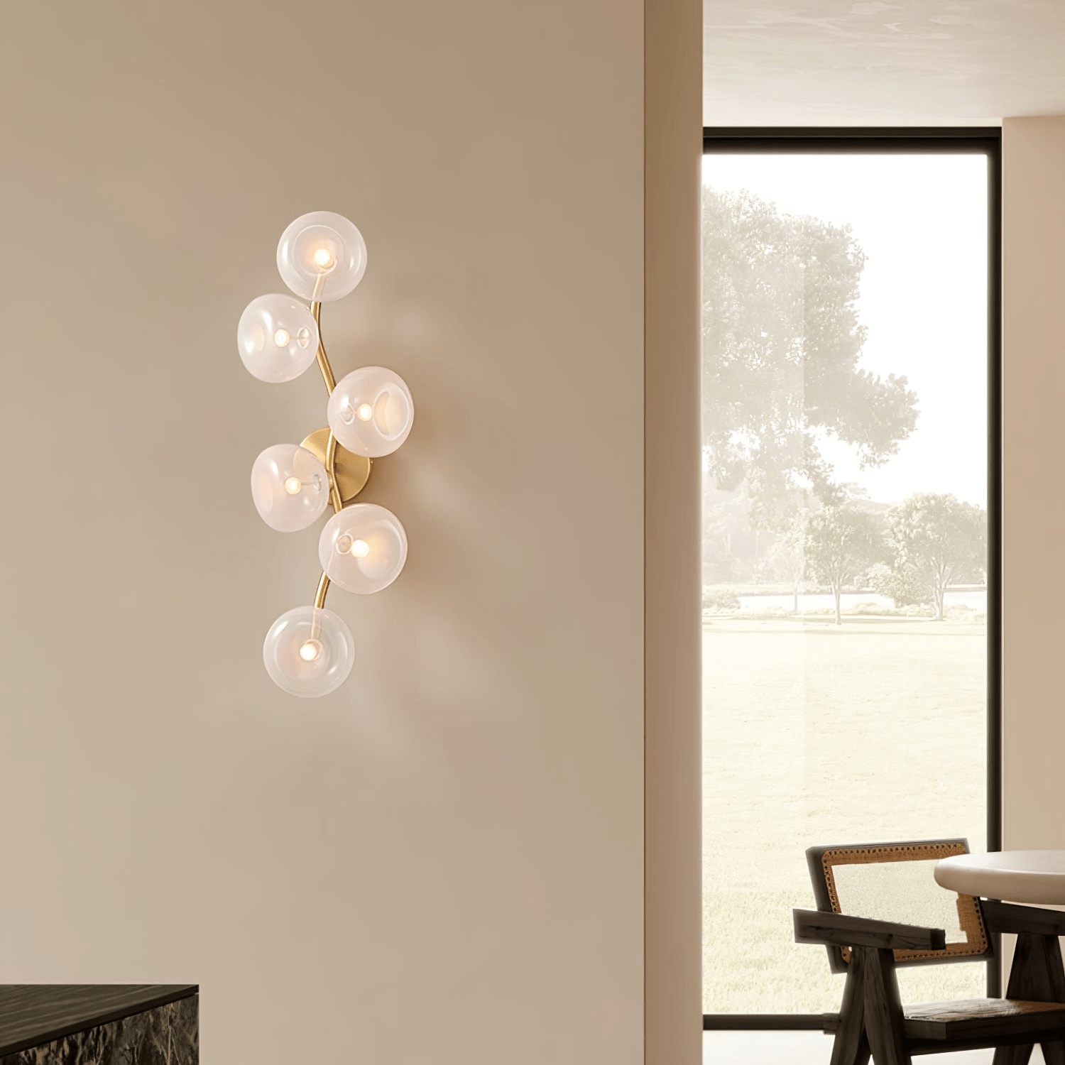 Hunter Wall Lamp Vine Nordic Art Glass - Letslighting