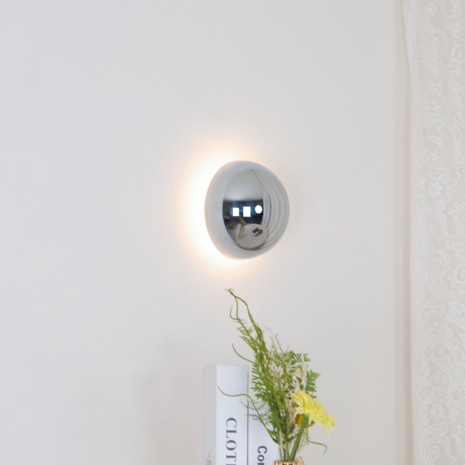 Louisa Modern Minimalist Sphere Sconce Wall Lamp - Letslighting