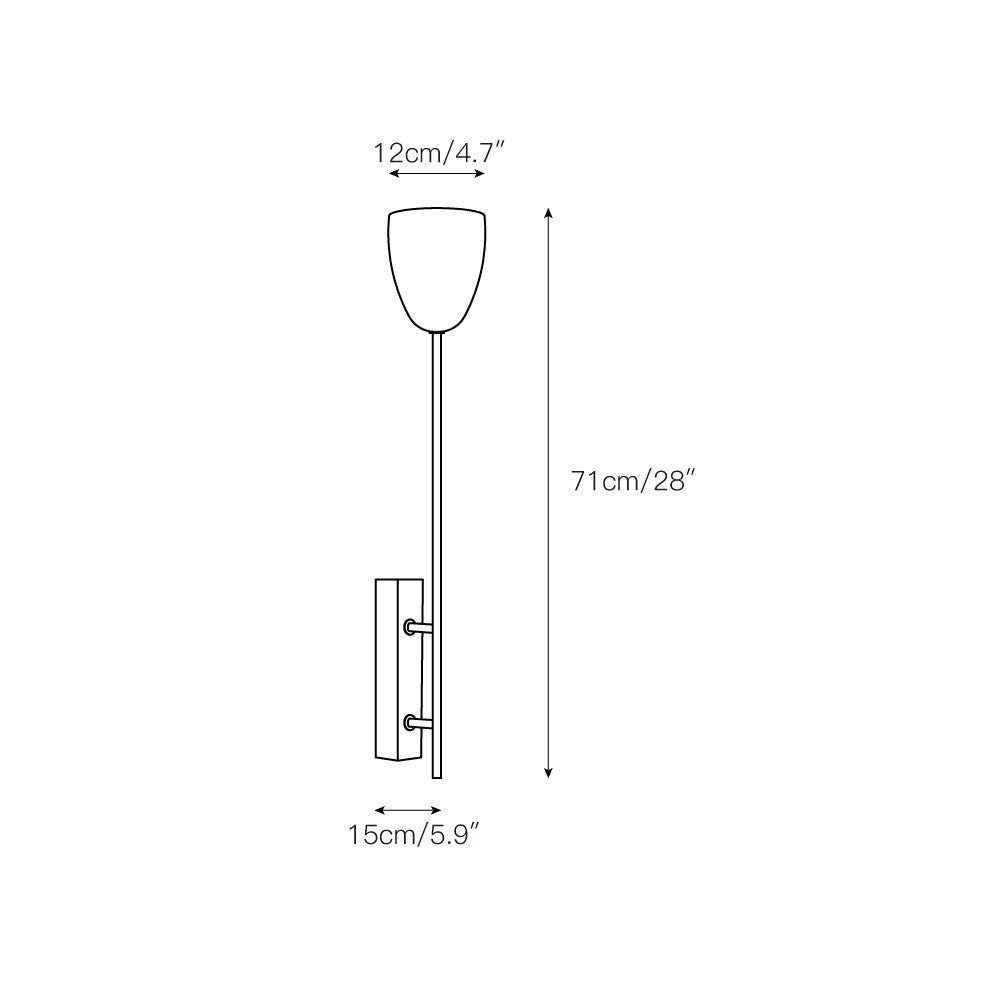 Kvennuvyo Modern Minimalist Walnut Wood Wall Lamp - Letslighting