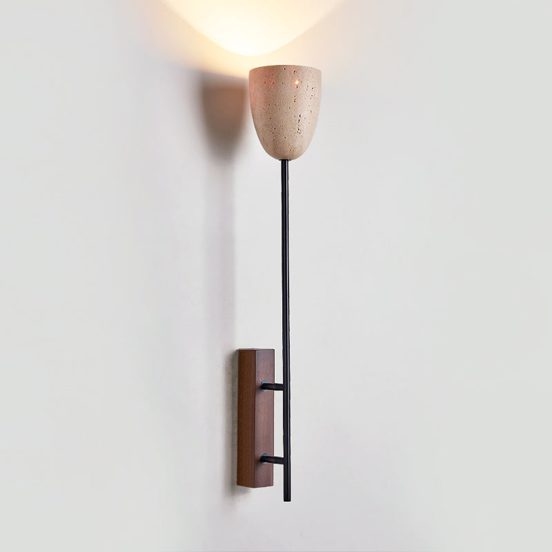 Kvennuvyo Modern Minimalist Walnut Wood Wall Lamp - Letslighting