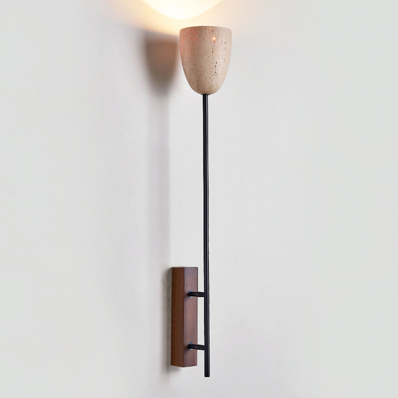 Kvennuvyo Modern Minimalist Walnut Wood Wall Lamp - Letslighting