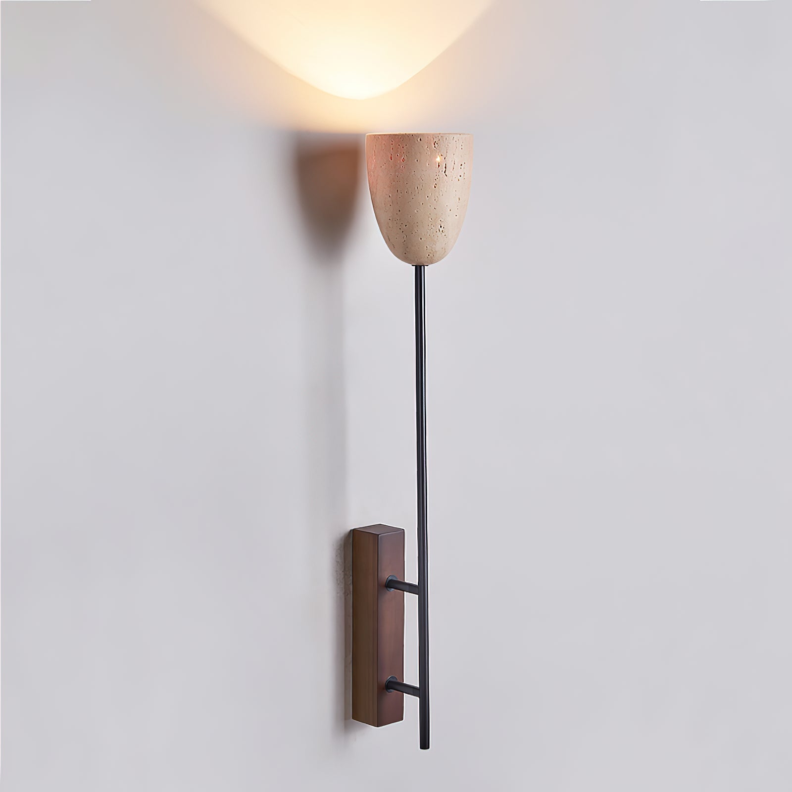 Kvennuvyo Modern Minimalist Walnut Wood Wall Lamp - Letslighting