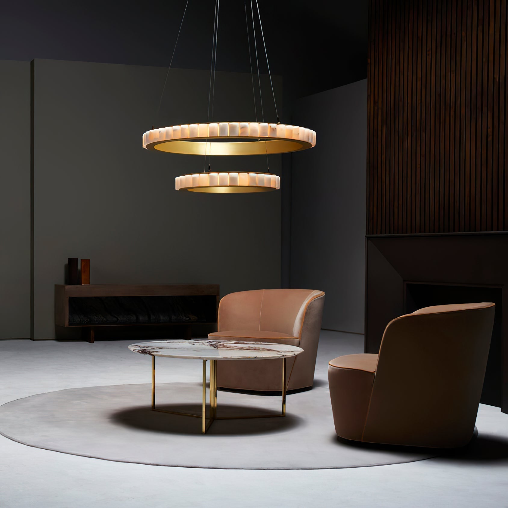 Sifuvyh Postmodern Luxury Stainless Alabaster Chandelier - Letslighting