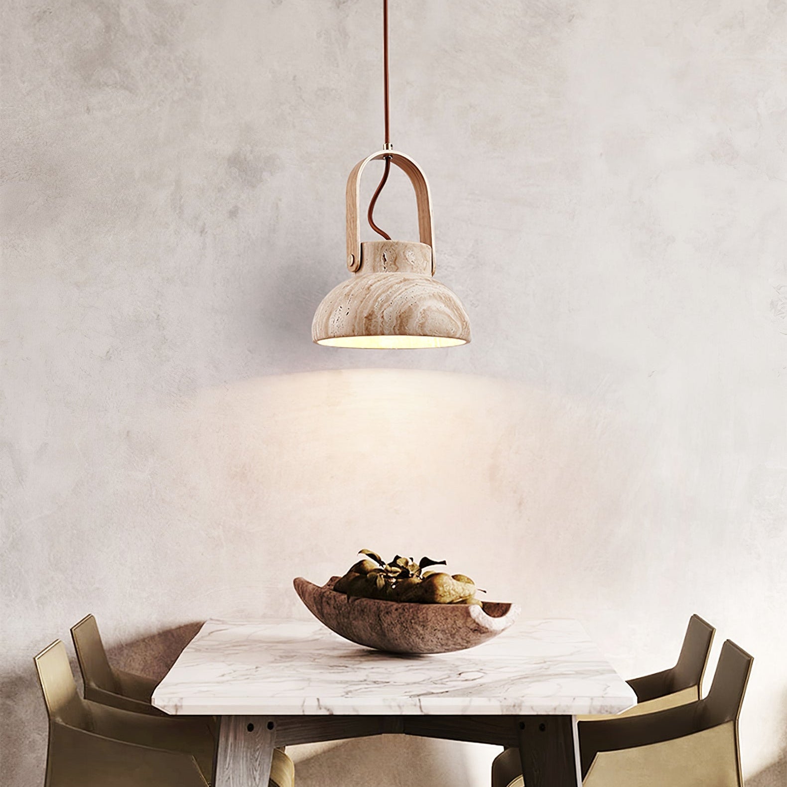 Aveline Travertine Pendant Light - Letslighting