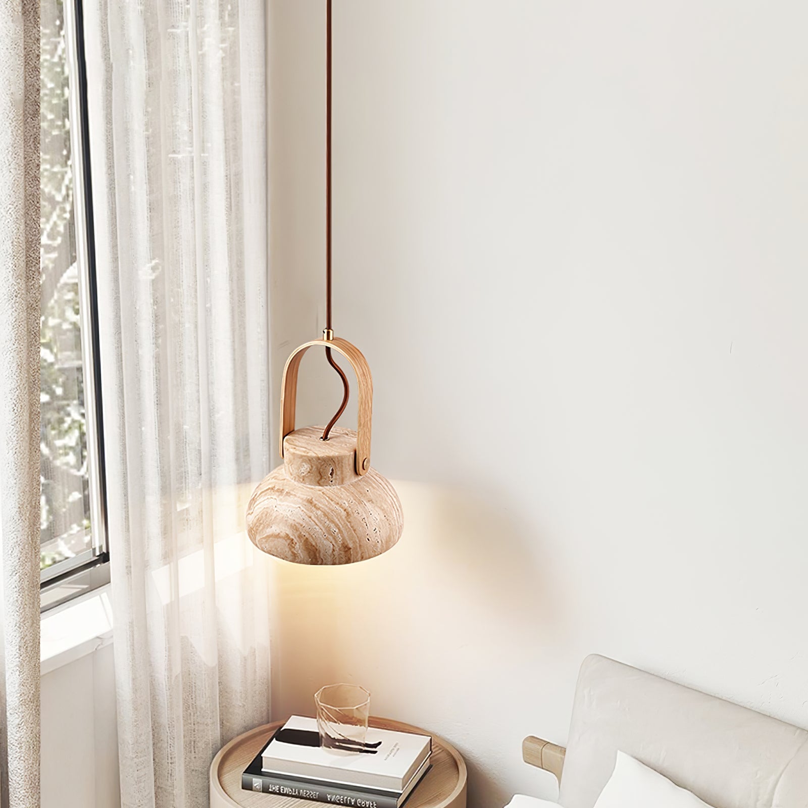 Aveline Travertine Pendant Light - Letslighting