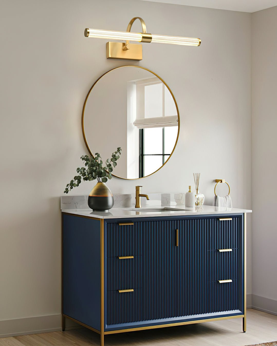 Beryl Modern Minimalist Brass Wall Light - Letslighting