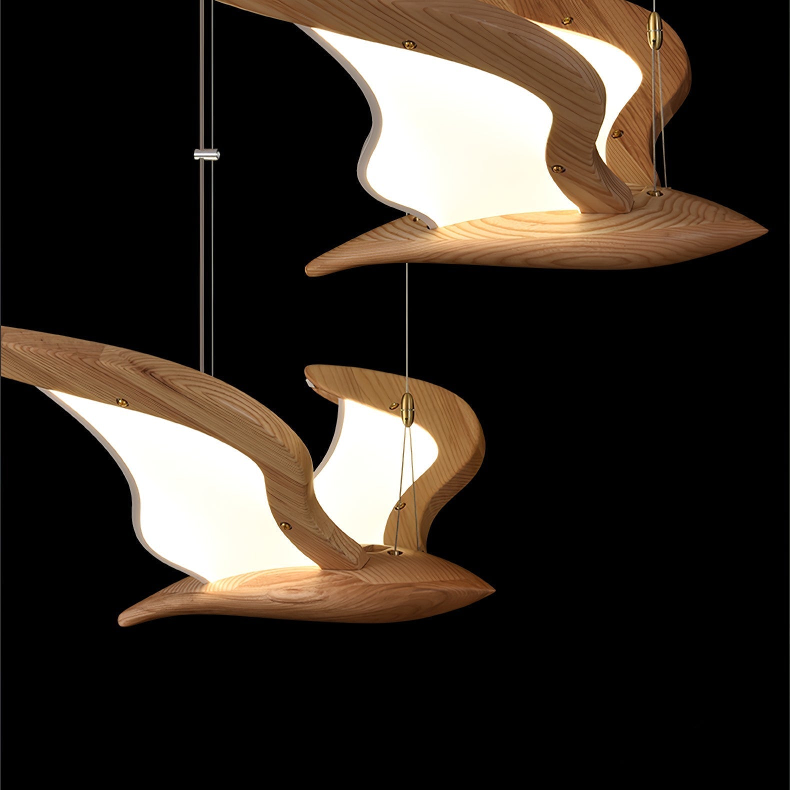 Lyvynia Organic Wood Pendant Light - Letslighting