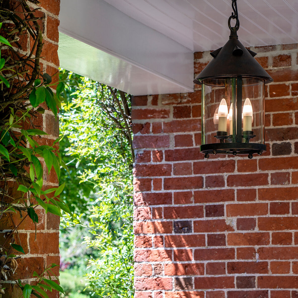 Tinduvyh Vintage Industrial Metal Glass Lantern Pendant Lamp - Letslighting