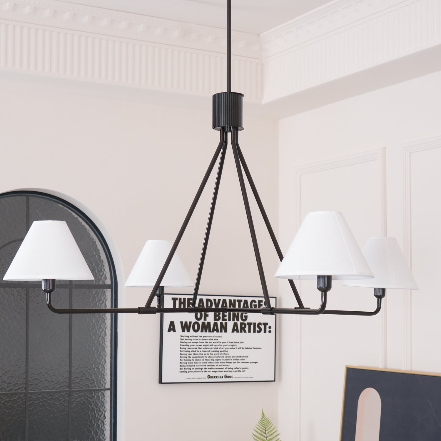 Aurora Chandelier Cone Shade Minimalist - Letslighting