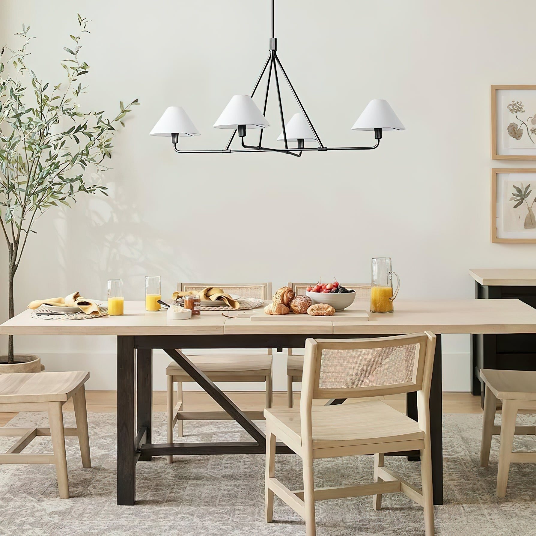 Aurora Chandelier Cone Shade Minimalist - Letslighting