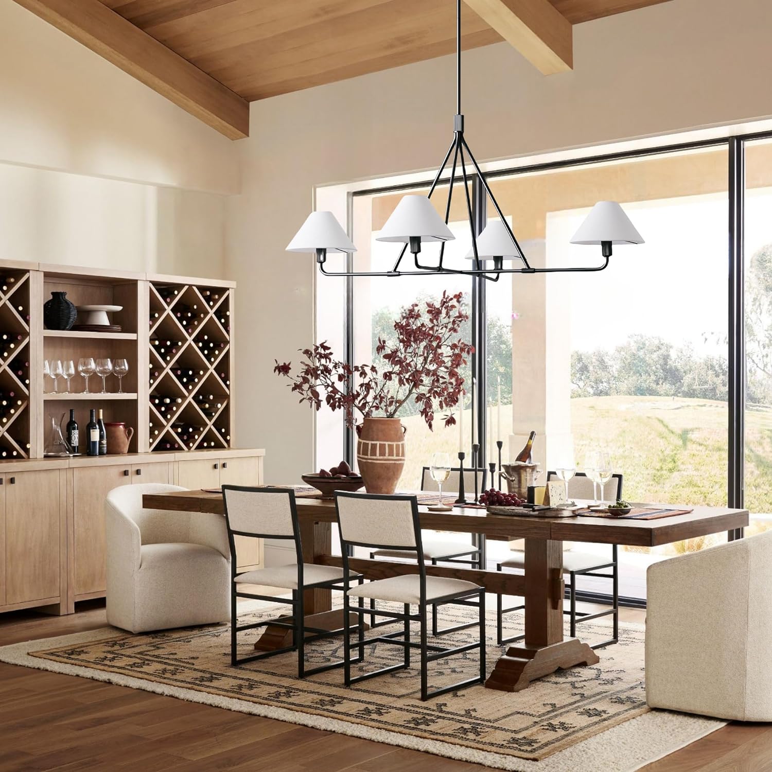 Aurora Chandelier Cone Shade Minimalist - Letslighting